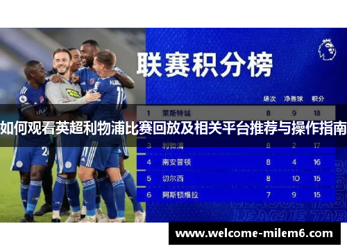 如何观看英超利物浦比赛回放及相关平台推荐与操作指南